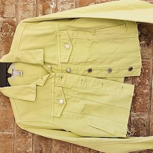 NWT REFUGE Distressed Frayed Cut Off Denim Jacket